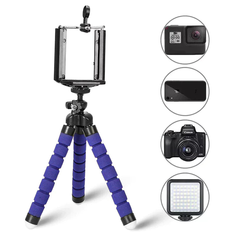 Tripod for Phone Flexible Sponge Octopus Mini Tripod for Iphone Mini Camera Tripod Phone Holder Clip Stand Tripod for Phone Flexible Sponge Octopus Mini Tripod for Iphone Mini Camera Tripod Phone Holder Clip Stand